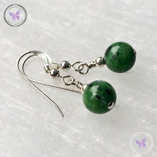 Anyolite - Ruby Zoisite - Earrings